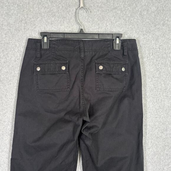 Y2K Gap Cargo Capri Pants 6 Ankle Zipper Snaps Utility Cotton 90s Hiking GORP - Picture 10 of 14